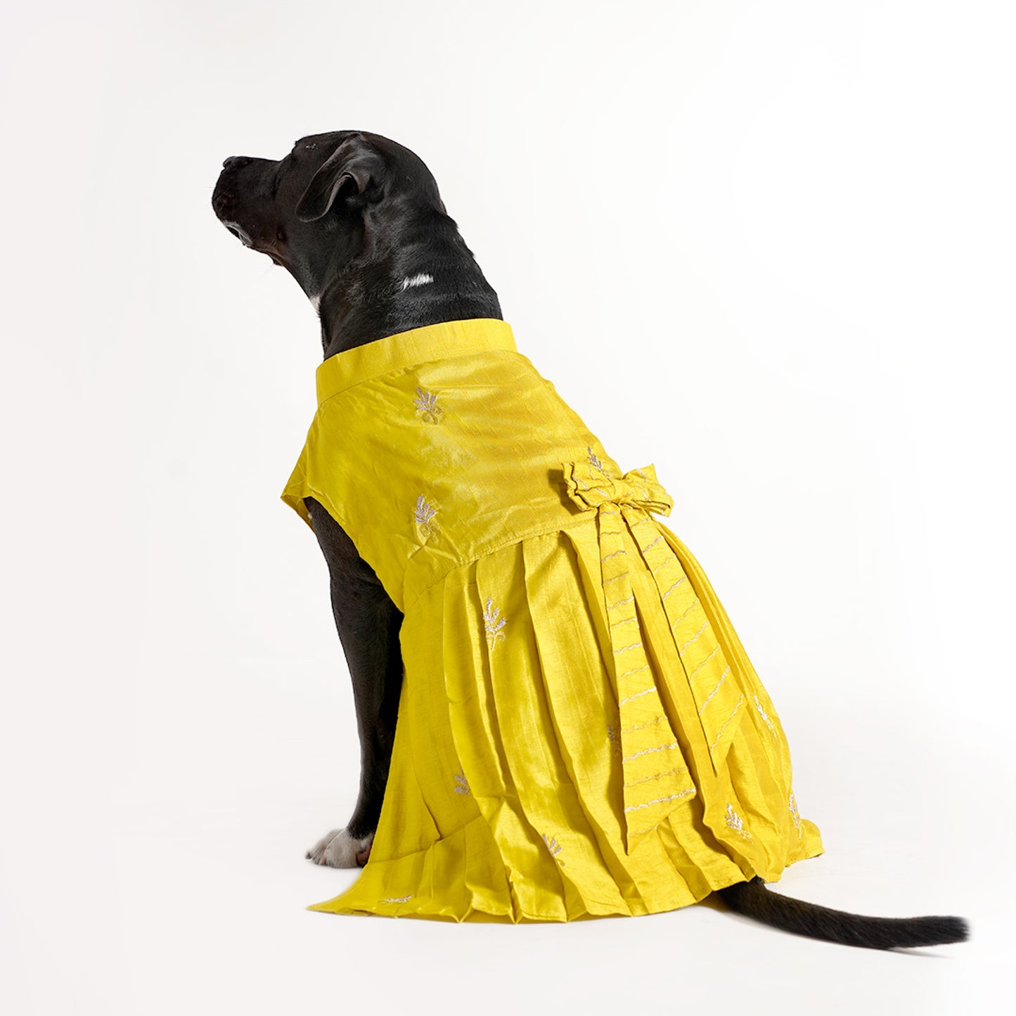 Embroidered Designer Lehenga - Lemon