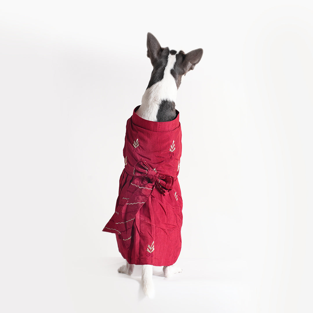 Embroidered Designer Lehenga - Red