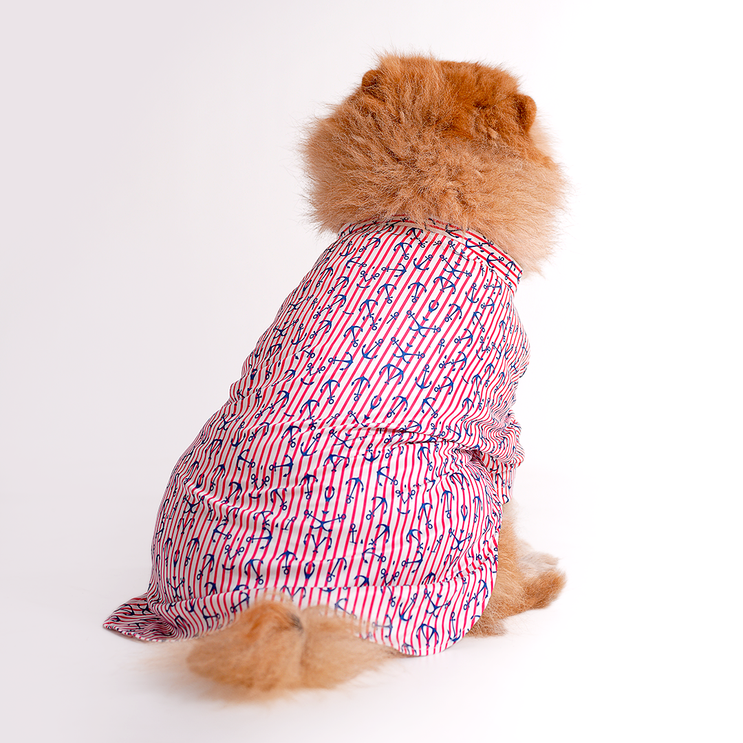 Printed Shirts For Dogs - Maritime Nautical