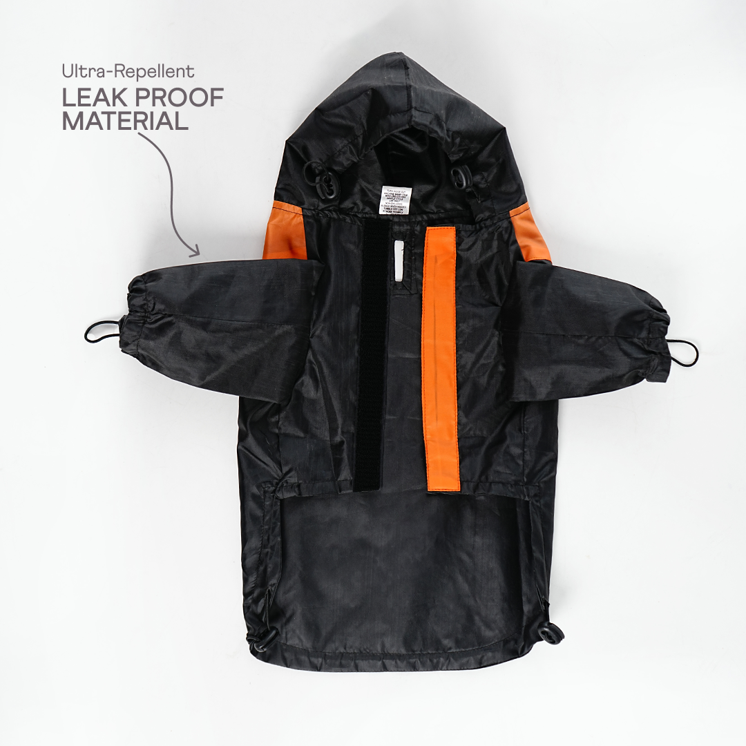 bark and wags raincoat