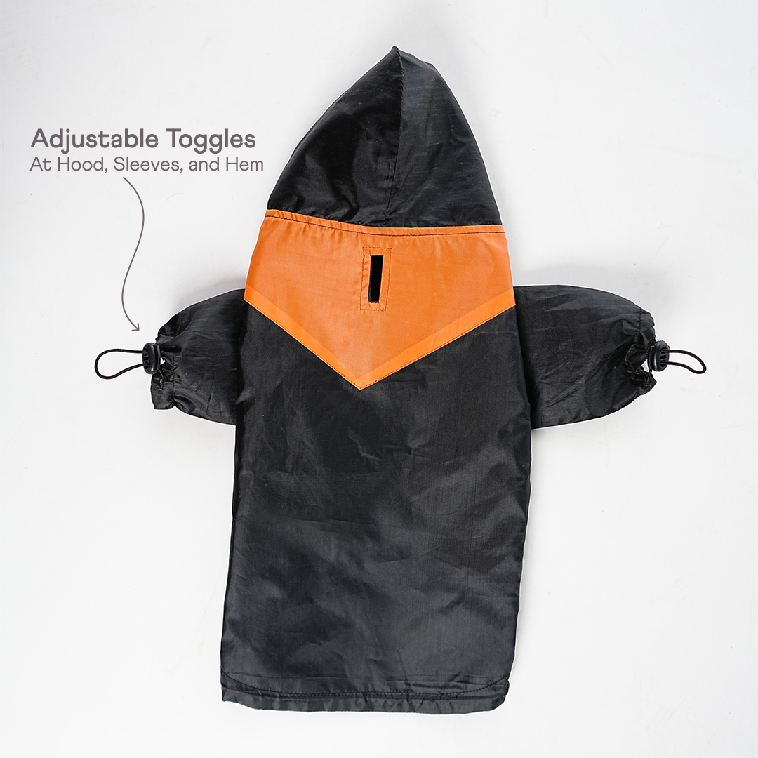 bark and wags raincoat