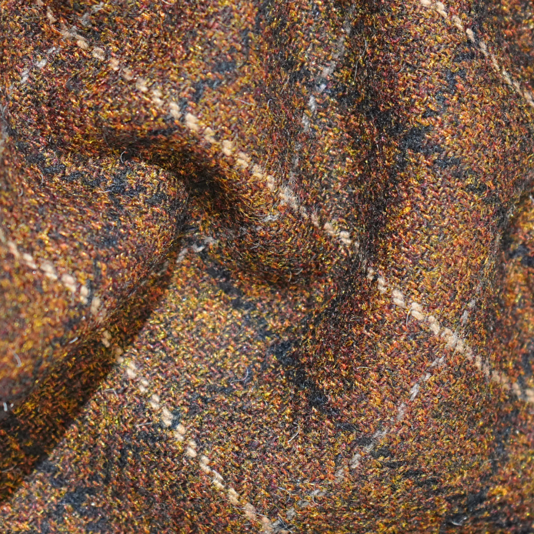 Pawfect Shield Puffer Jacket - Checkered Brown