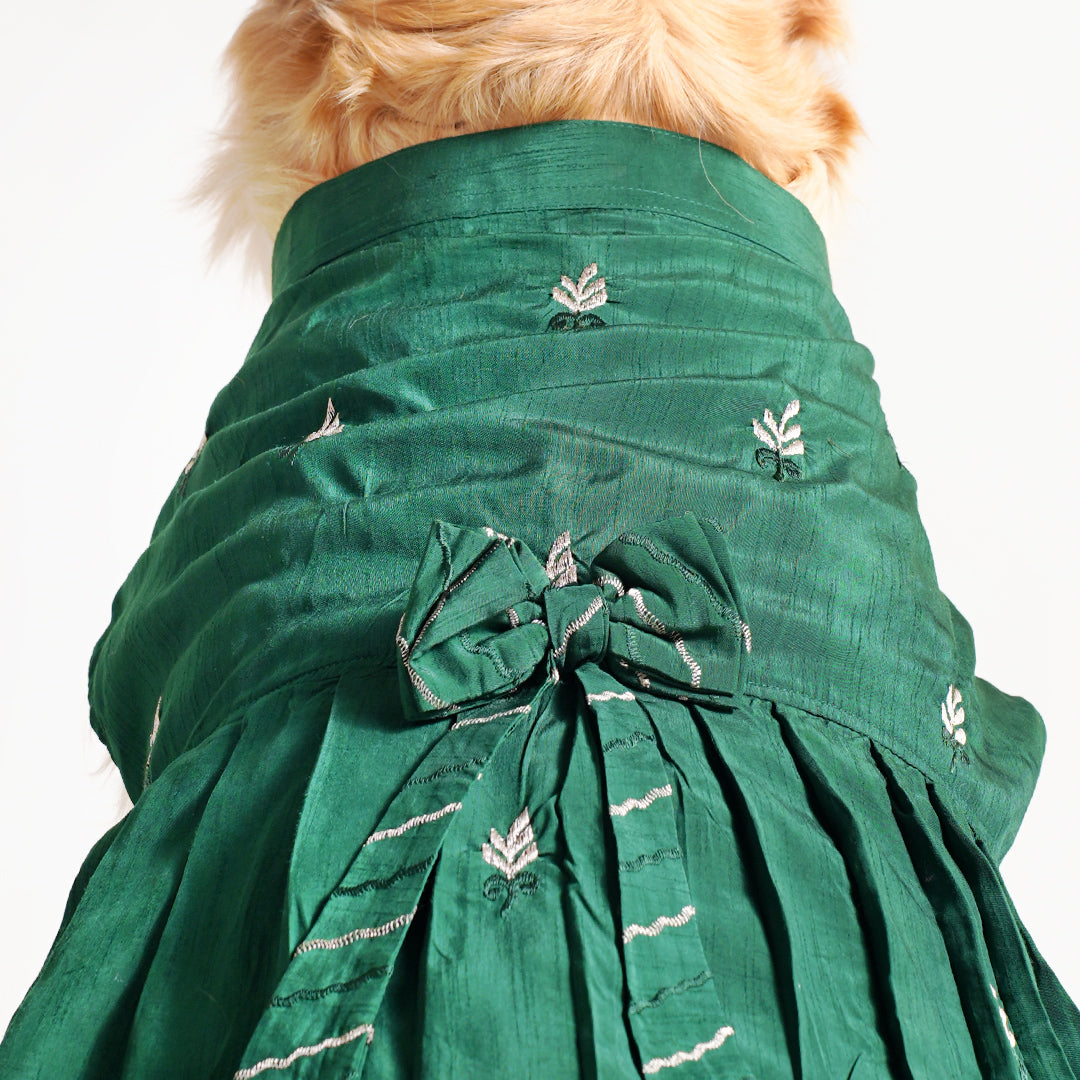 Embroidered Designer Lehenga - Green