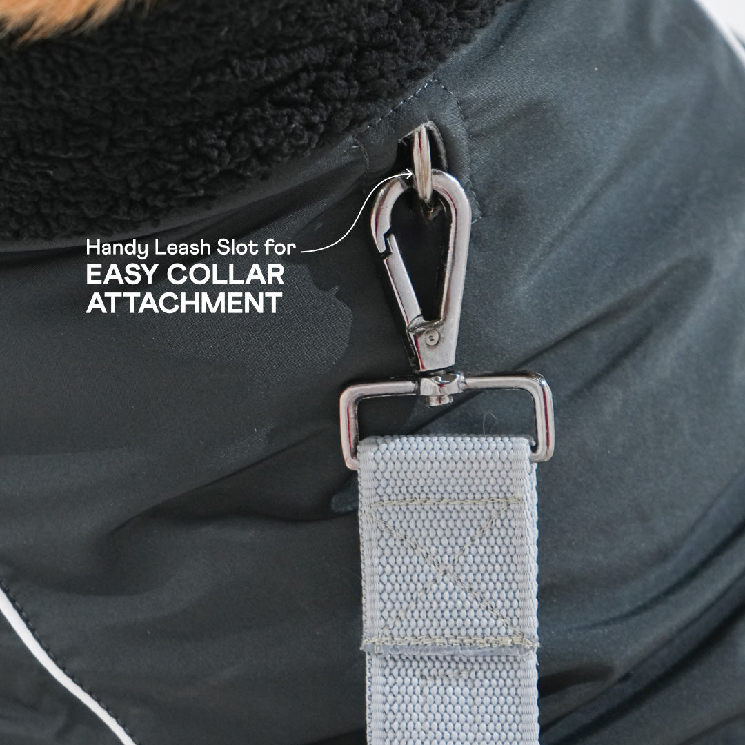 Pawfect Shield Puffer Jacket - Dark Grey