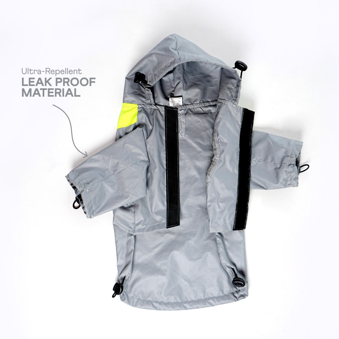 bark and wags raincoat