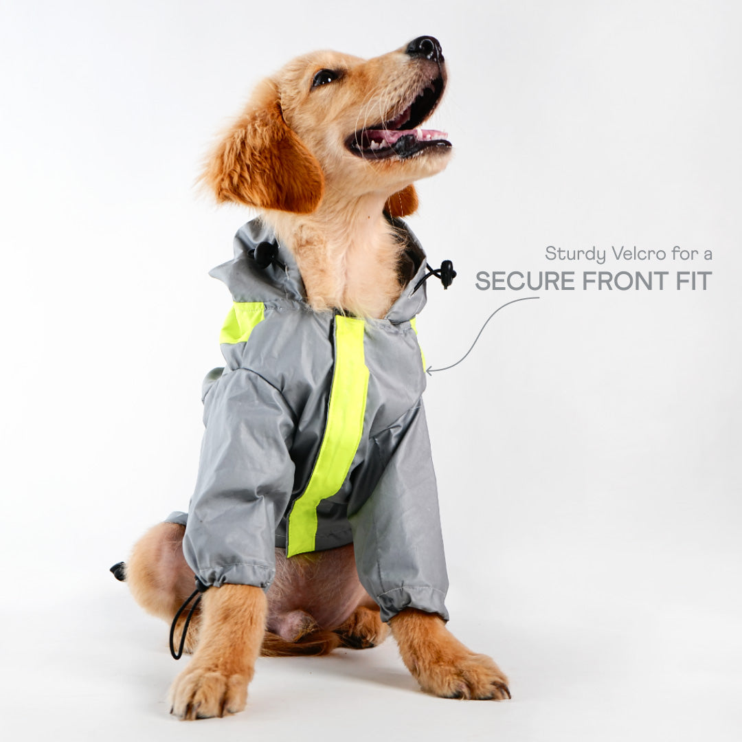 bark and wags raincoat