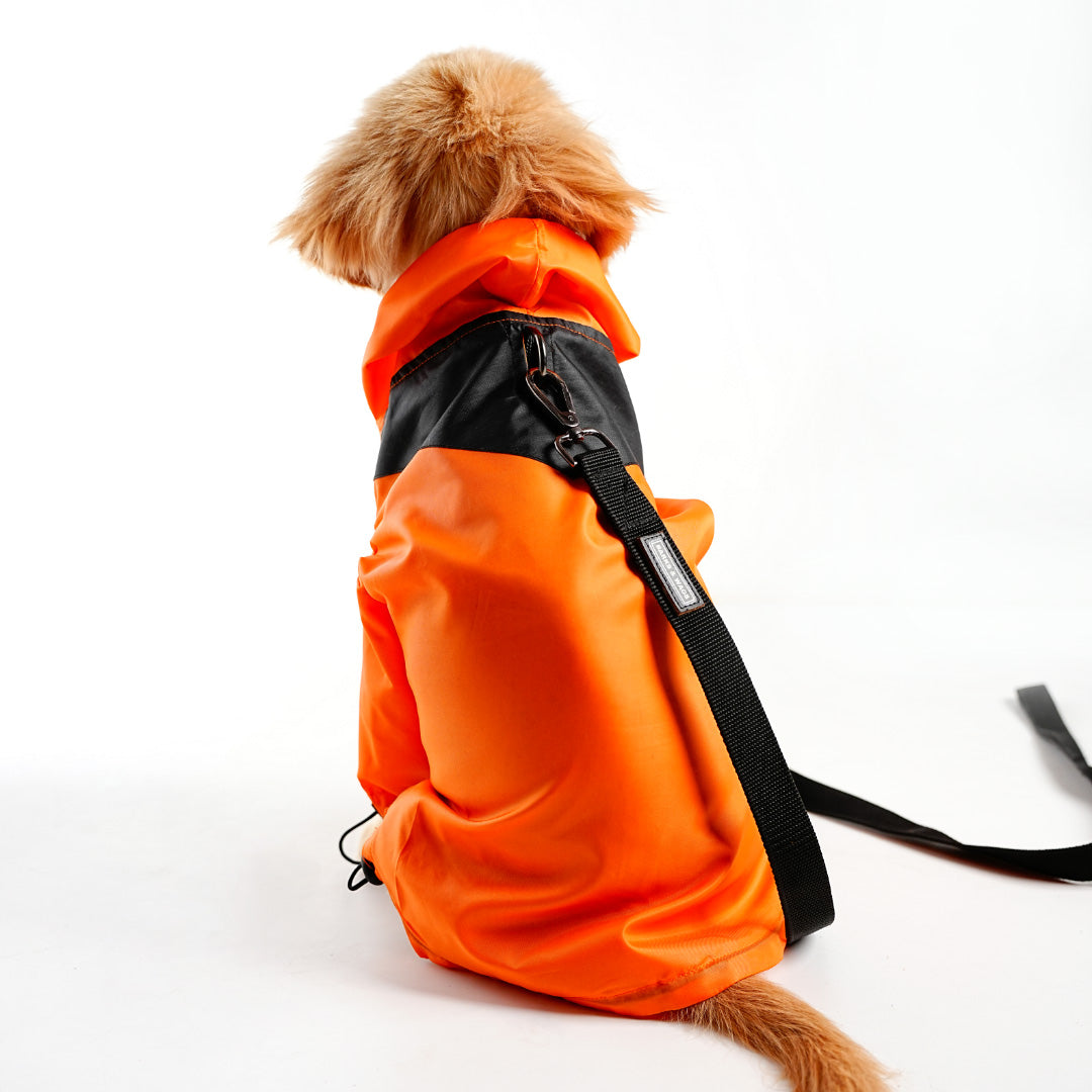 bark and wags raincoat