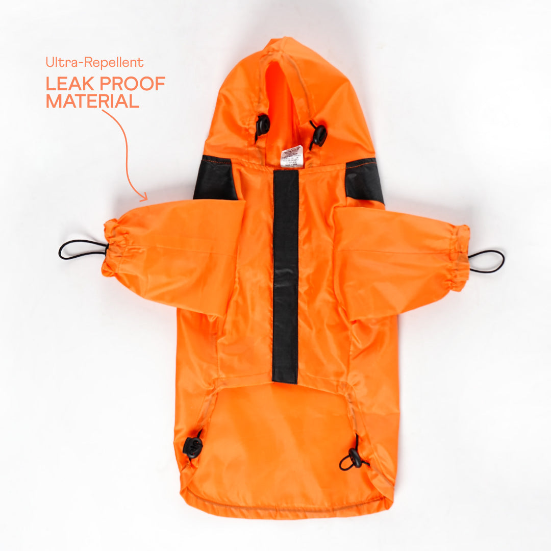 bark and wags raincoat
