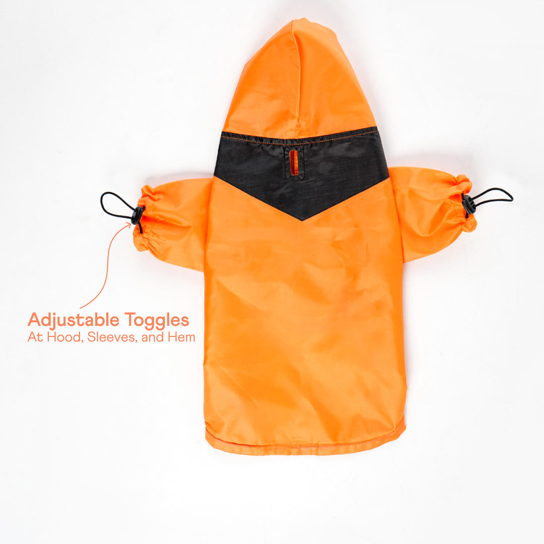 bark and wags raincoat