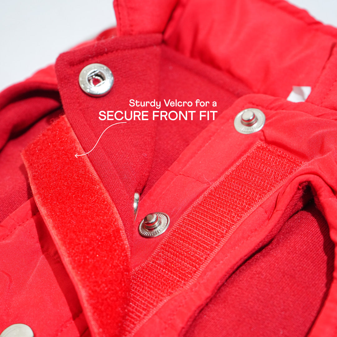 Pawfect Shield Puffer Jacket - Hot Red
