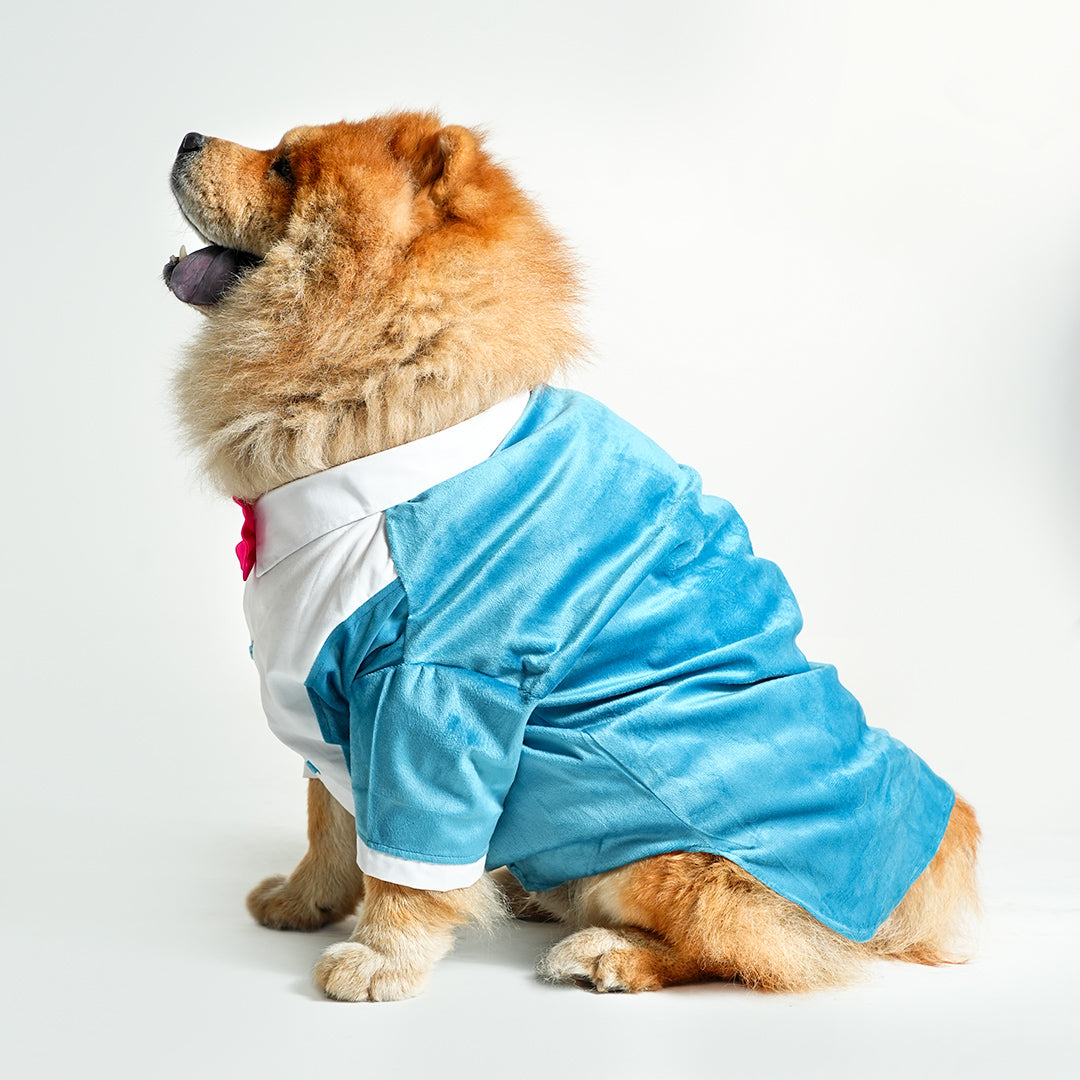 Tuxedo For Dogs With Pink Bow Tie