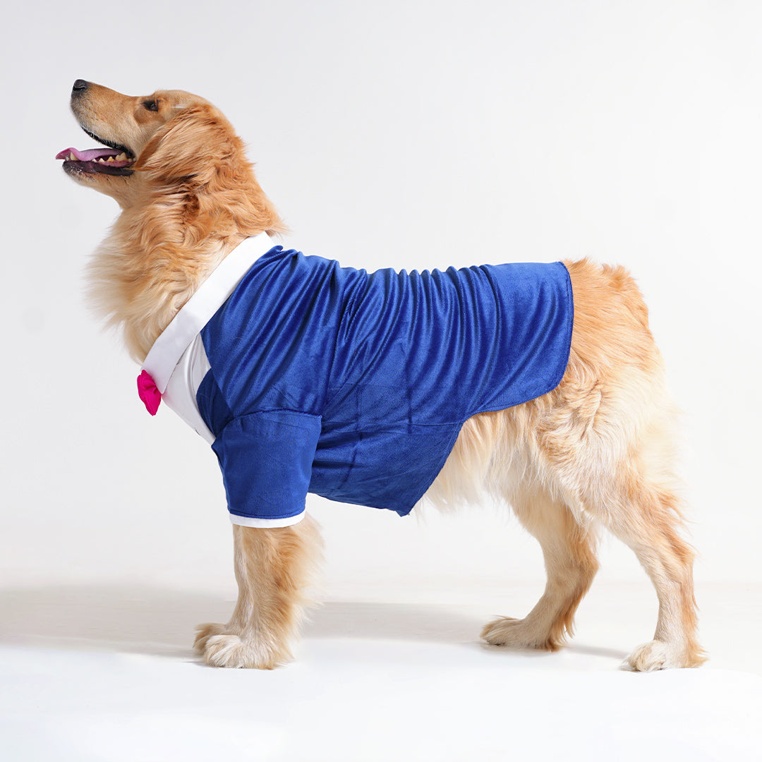 Tuxedo For Dogs With Pink Bow Tie