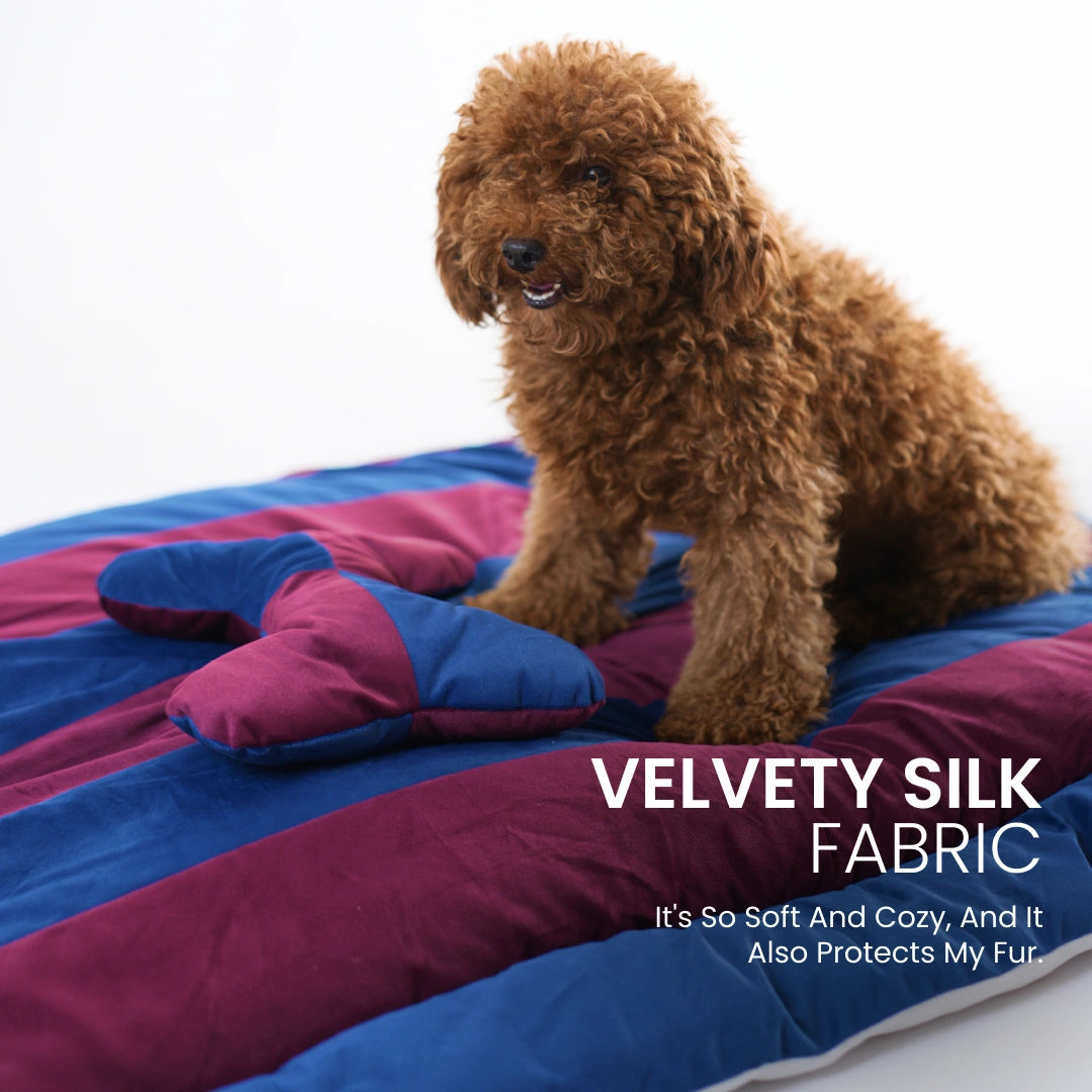 ColorTail Nap Bed - Berry Pawfect