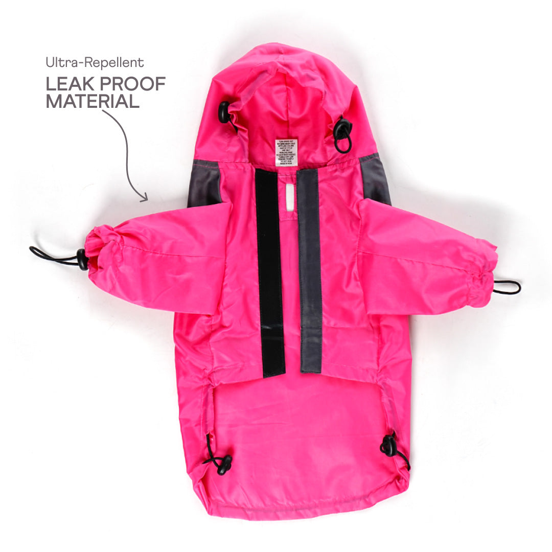 bark and wags raincoat