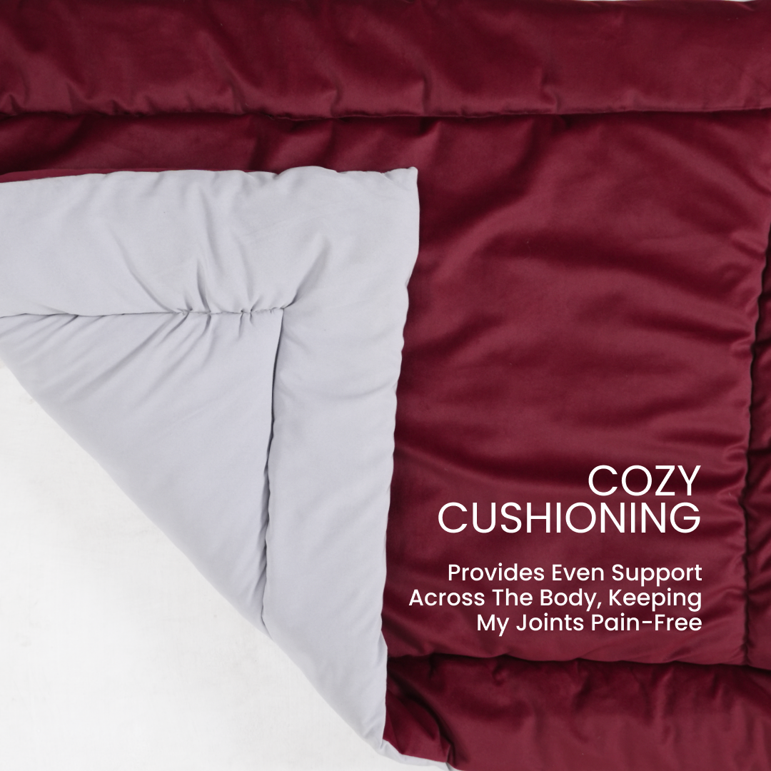 All Season Nap Bed - Burnt Maroon