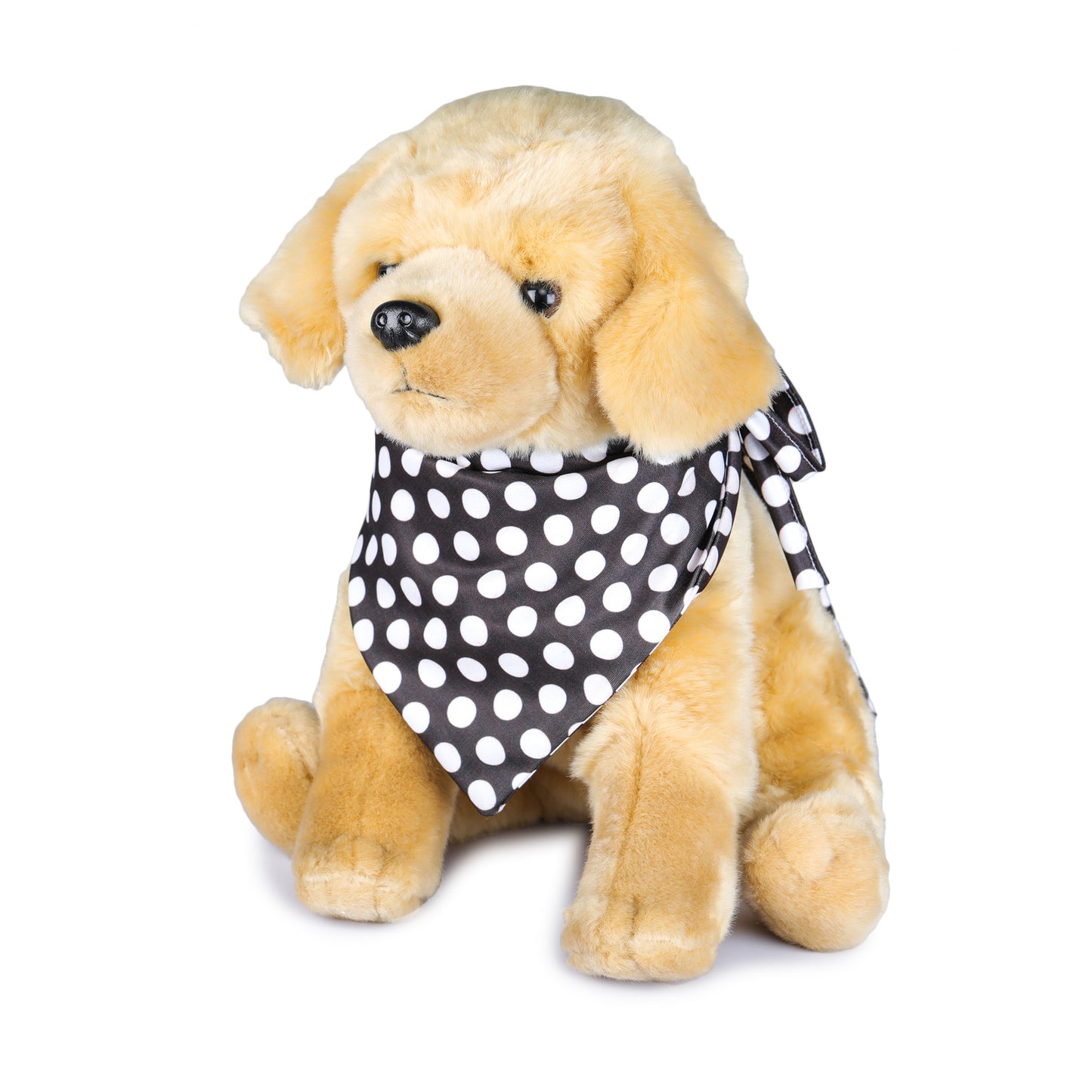 Brown Polka Dot Twinning Bow & Bandana Set