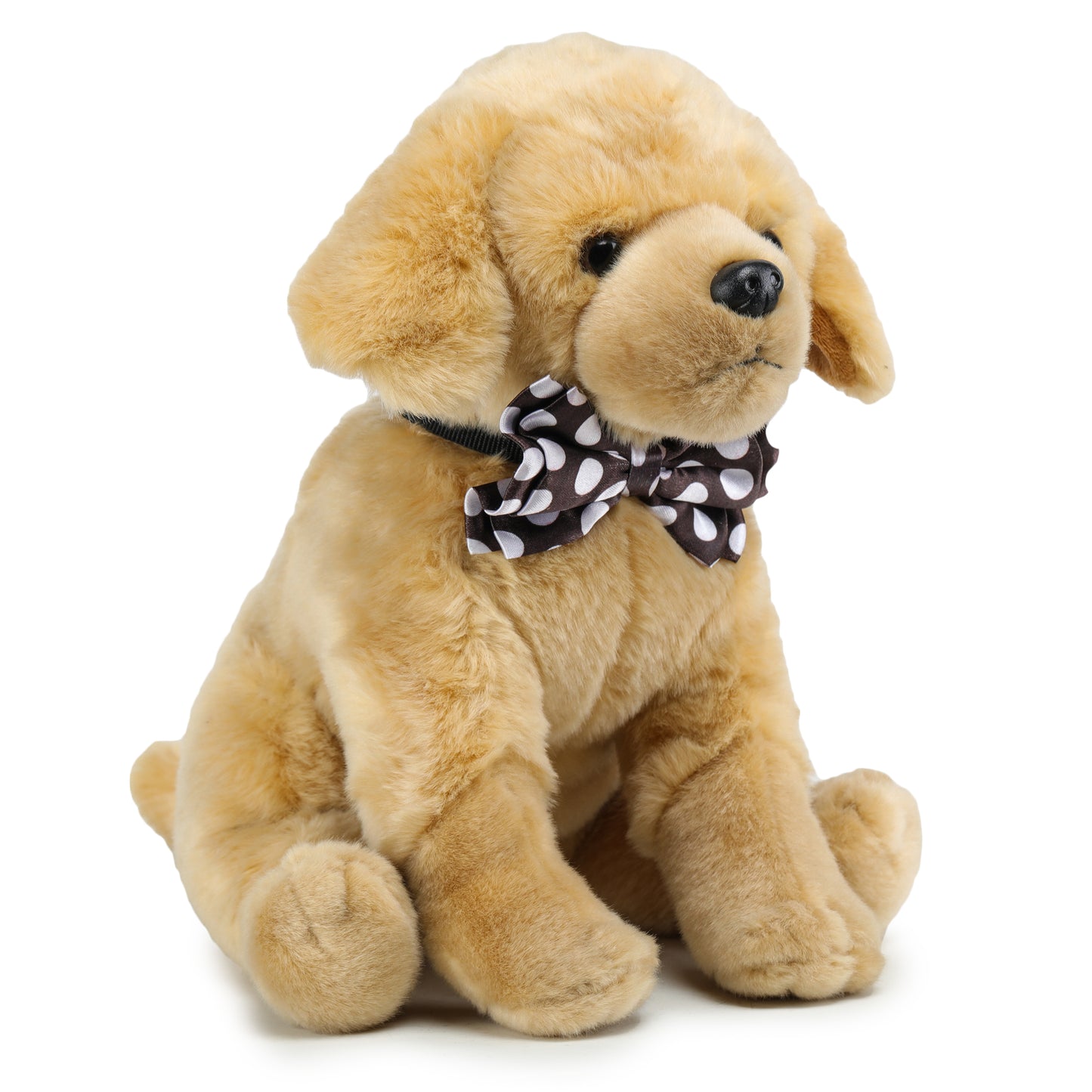 Brown Polka Dot Twinning Bow & Bandana Set