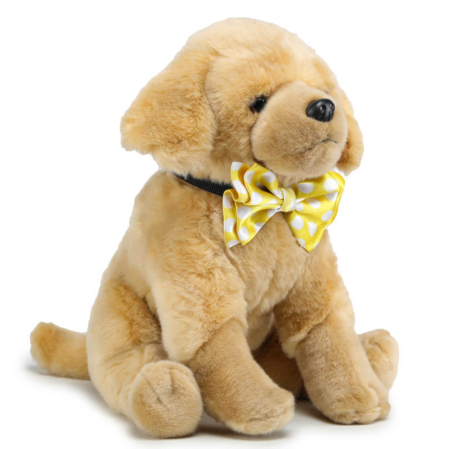 Yellow Polka Dot Twinning Bow & Bandana Set