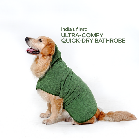 India's Only Quick Dry Bathrobe - Green