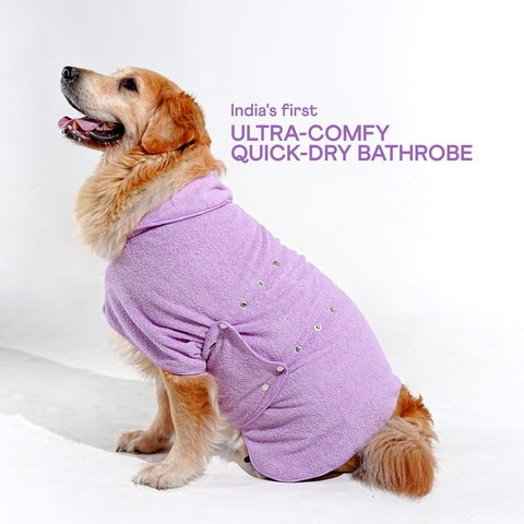 India's Only Quick Dry Bathrobe - Purple