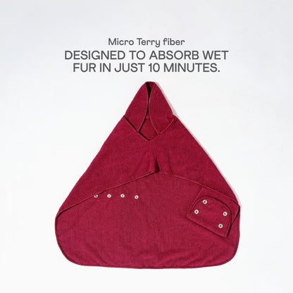 India's Only Quick Dry Bathrobe - Maroon