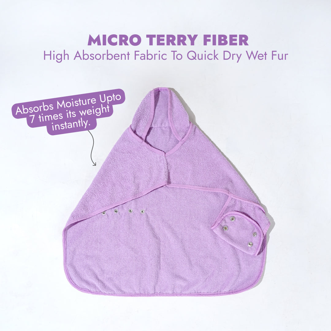 India’s 1st Lightweight Turbo Dry Bathrobe - Purple