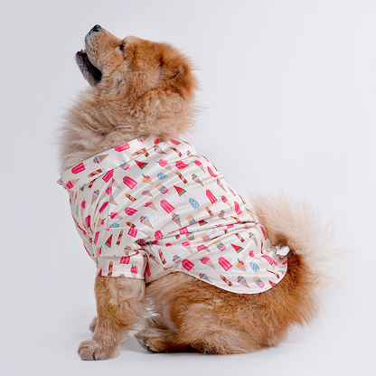 Printed Shirt for Dogs - Beige Ice Cream Dream