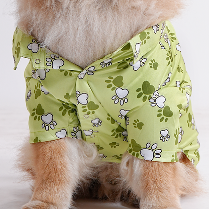 Printed Shirt for Dogs - Mr. Bean Green Paws