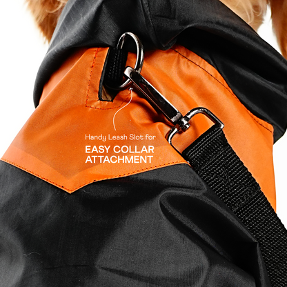 bark and wags raincoat