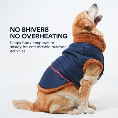 Pawfect Shield Puffer Jacket - Dark Blue