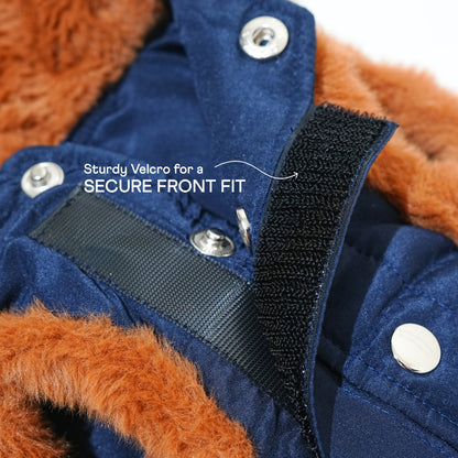 Pawfect Shield Puffer Jacket - Dark Blue