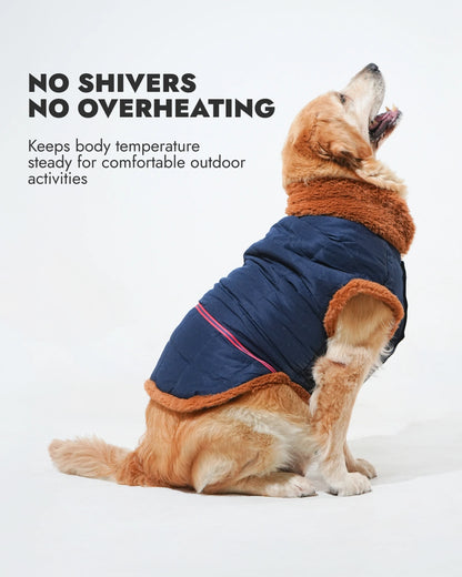 Pawfect Shield Puffer Jacket - Dark Blue