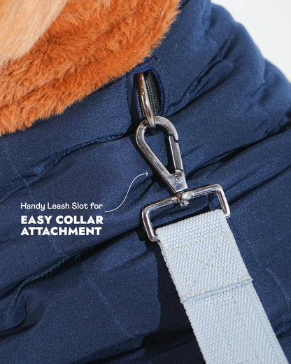 Pawfect Shield Puffer Jacket - Dark Blue