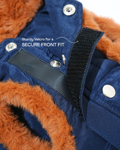Pawfect Shield Puffer Jacket - Dark Blue