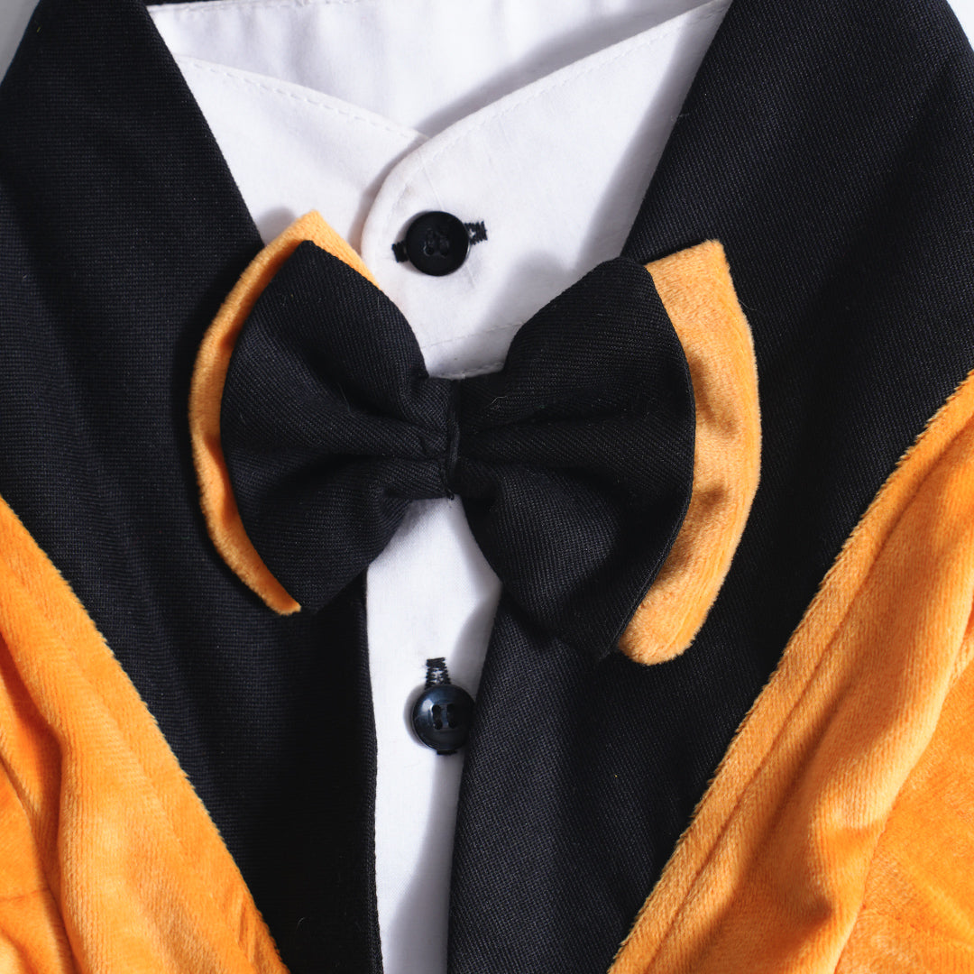 Tuxedos For Dogs - With Black/Yellow Bow Tie