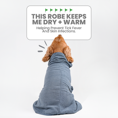 India’s 1st Lightweight Turbo Dry Bathrobe - Grey