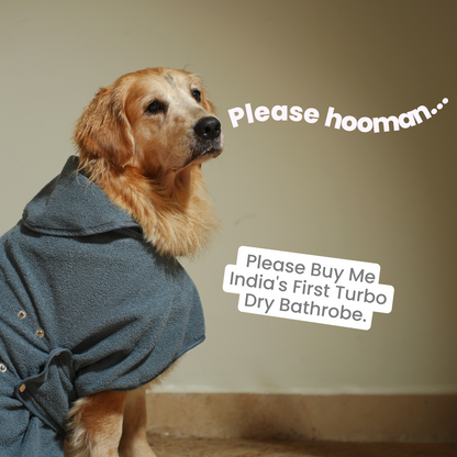 India’s 1st Lightweight Turbo Dry Bathrobe - Grey