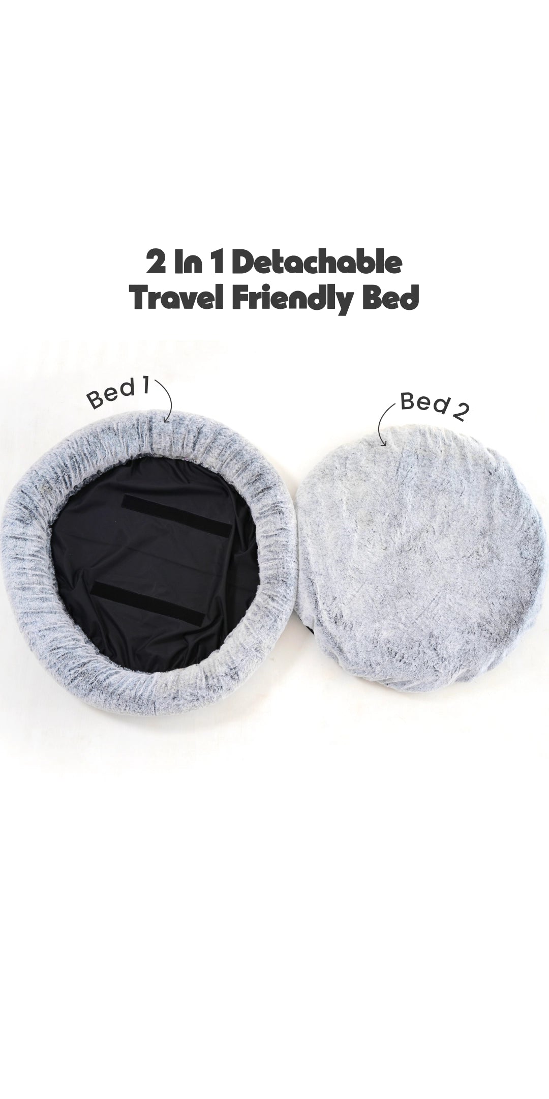 2-In-1 Bed-Grey