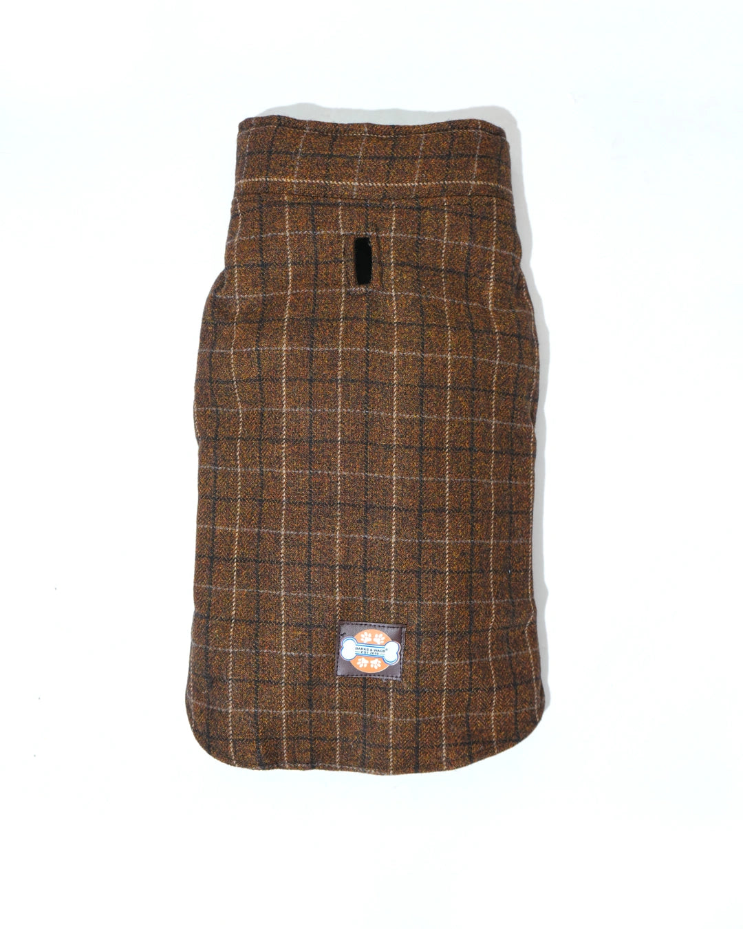 Pawfect Shield Puffer Jacket - Checkered Brown