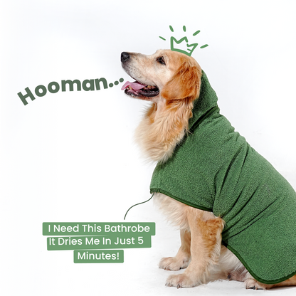 India’s 1st Lightweight Turbo Dry Bathrobe - Green