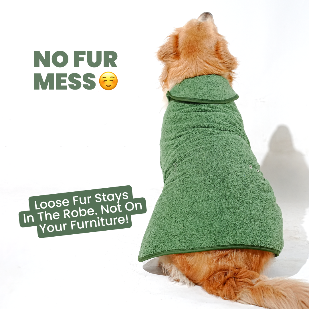 India’s 1st Lightweight Turbo Dry Bathrobe - Green