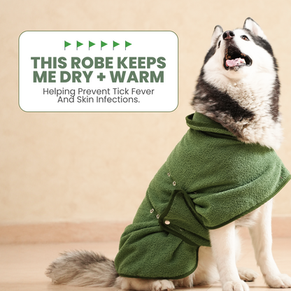 India’s 1st Lightweight Turbo Dry Bathrobe - Green