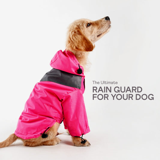 bark and wags raincoat