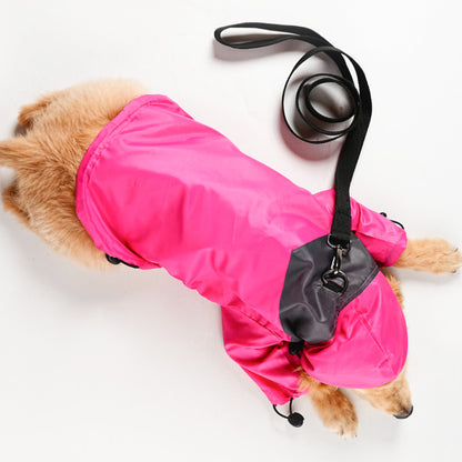 bark and wags raincoat