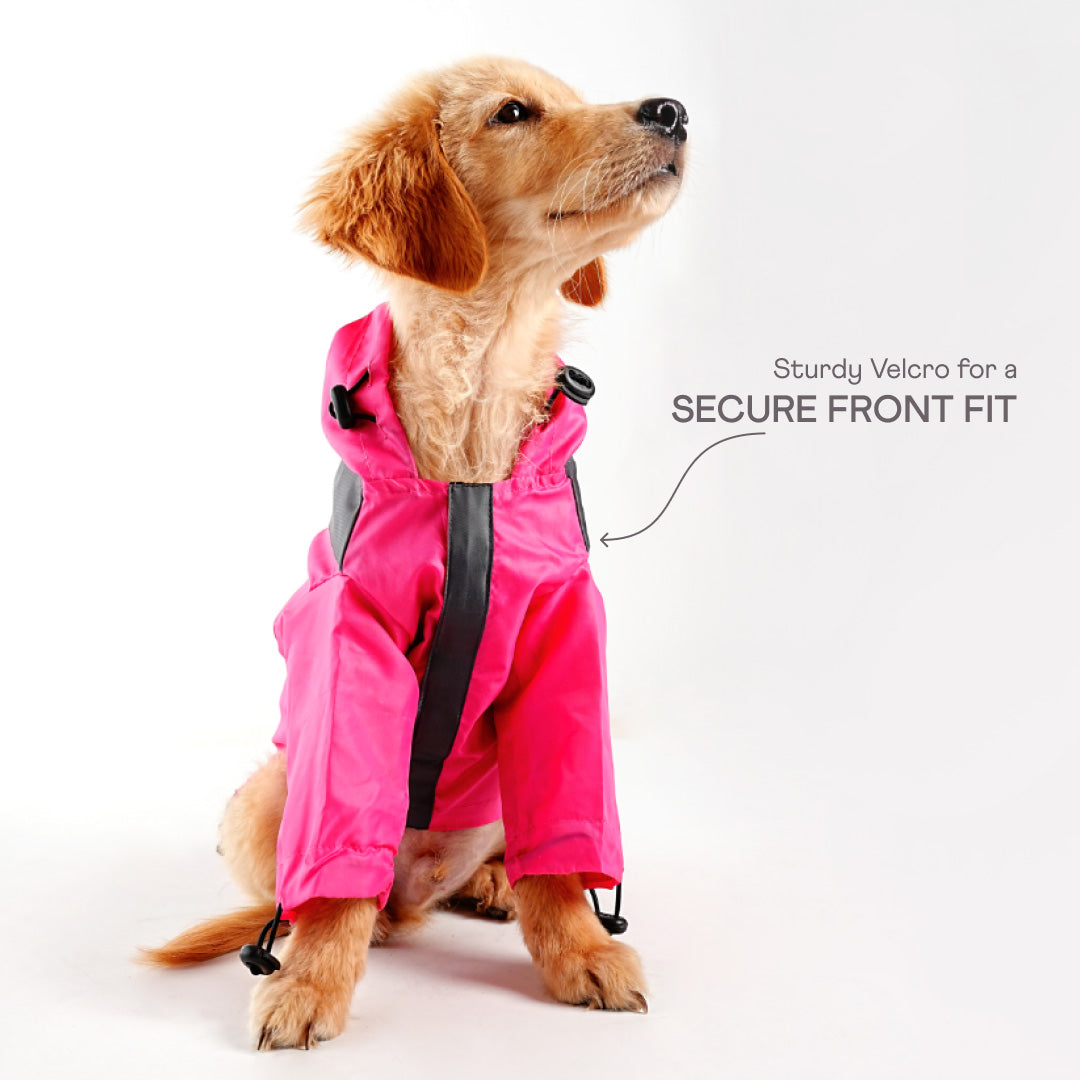 bark and wags raincoat