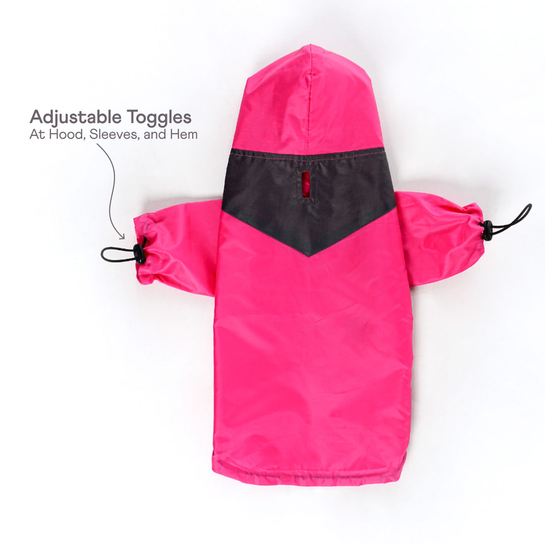 bark and wags raincoat