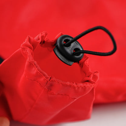 Heavy- Duty Drizzle Defense Dog Raincoat - Red