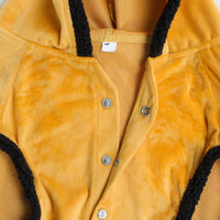 Dog Hoodie (Yellow Velvet With Fur)