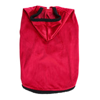 Dog Hoodie (Red Velvet  With Fur)