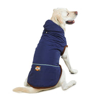 Navy Blue Fur Dog Jacket